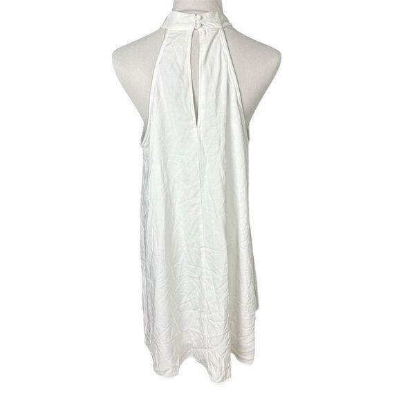 NWT Lulus Women's Love of Mine White Halter Swing Dress Size L Party Mini - Picture 6 of 10